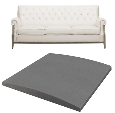 Produktbild von Schwarzes Sofa-Unterstützungskissen 50 x 50 cm
