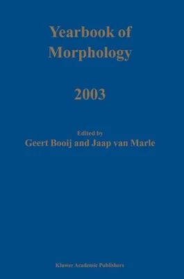 Produktbild von Yearbook of Morphology 2003