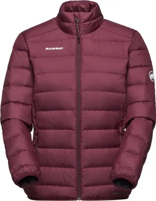 Dunkelrote Mammut Waymarker IN Jacket Women mit Stehkragen und durchgehendem Reißverschluss