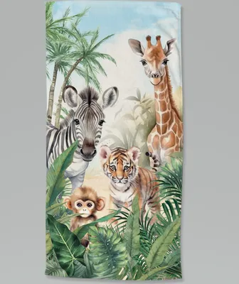 Produktbild von Beach towel Good Morning 75x150 cm - jungle animals