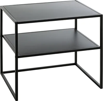 Produktbild von Beistelltisch >25517< in schwarz, Metall - 50x45x40cm (BxHxT)