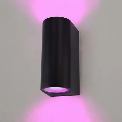 Produktbild von Ledvion - Smart LED Wandleuchte - Santa Barbara Schwarz -  EU - RGB (Smart)