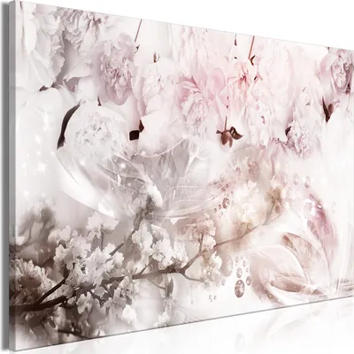 Produktbild von Modernes Wandbild b-C-0836-b-a (120x80 cm) - 1 Teilig Bilder Fotografie auf Leinwand Foto Bild Dekoration Wand Bilder Kunstdruck BLUMEN ABSTRAKT