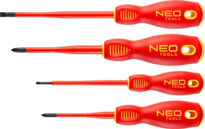 Zdjęcie produktu dla NEO TOOLS Wkrętaki 1000V, zestaw 4 szt., slim