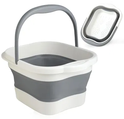 Imagen del producto de Bañera de pies plegable con función de masaje y capacidad de 13 litros