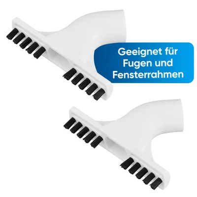 Produktbild von ALANBERG® Dampfreiniger Fugenbürste Weiß - Zubehörset - 2 Stück Fugenbürstenkopf