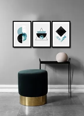 Produktbild von Wallity, 3PSCTCIZ- APY3102, Bunt, Leinwandbilder, 112 x 51 cm, Gemälde: 100% MDF (Dicke: 2
