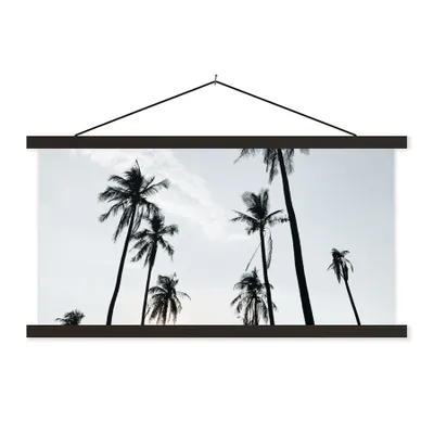 Produktbild von MuchoWow® Textilposter Palmen - Sommer - Tropisch 150x75 cm mit schwarzem Rahmen - Posterleiste