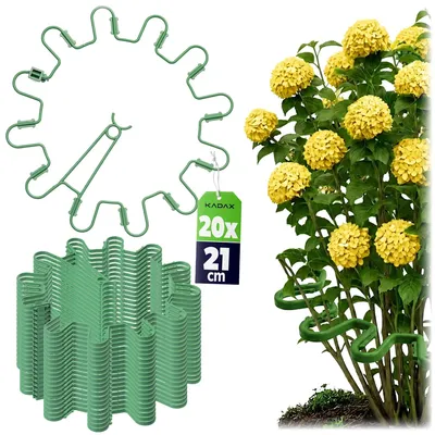 Produktbild von Pflanzenklemme - Pflanzenclip 21 cm - Wiederverwendbare Kunststoffklemmen - Für Rankhilfe und Befestigung - Set 20 Stück - Grün