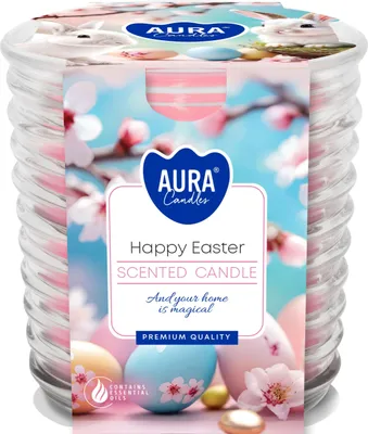 Obrázek produktu pro BISPOL Aura 28H Svíčka s vůní velikonočního vajíčka ve skle