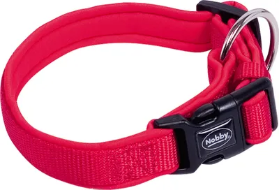 Produktbild von Nobby Classic Preno, Universal, Standardkragen, Rot, Neopren, Nylon, Einfarbig, XS