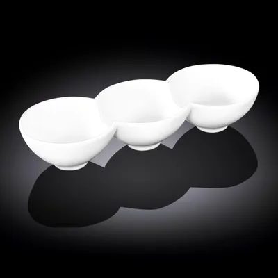 Zdjęcie produktu dla Wilmax Talerz dzielony 26 cm, porcelanowy, biały WL-992601/A