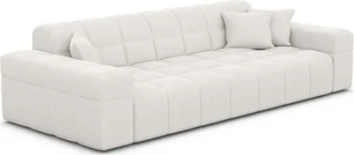 Produktbild von Strukturstoff 3-Sitzer Couch Nivara Weiß