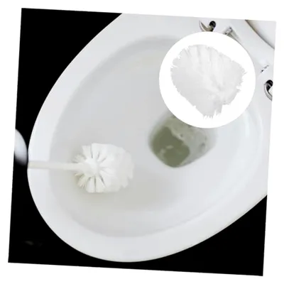 Produktbild von 5er-Pack Weiße Ersatzbürstenköpfe aus Kunststoff für Toilettenbürsten