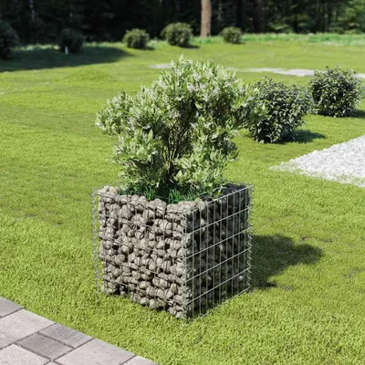 Obrázok produktu pre vidaXL Gabionové zvýšené lôžko z pozinkovanej ocele 50 × 50 × 50 cm