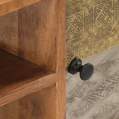 Image de vidaXL Meuble TV 140 x 30 x 40 cm bois massif acacia