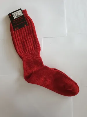 Produktbild von G4295-39-42 rot Damen Herren Stulpen mit Fuß Strick Strümpfe Gr.39-42