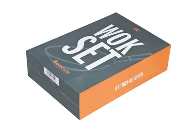 Produktbild von Monolith Wok Set 5-teilig mit rundem Wok, Schöpfkelle, Wendekelle, Sieb und Wokhalter 207013
