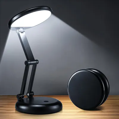 Immagine prodotto di Lampada da scrivania a LED, batteria da 3600 mAh, 9 livelli di luminosità, ricaricabile, wireless, pieghevole e portatile