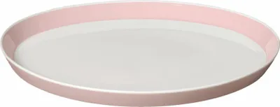 Image de Ritzenhoff Livø Assiette plate, Assiette plate, Assiette de service, Porcelaine, Blanc / Rose, Ø 26 cm, 4150003