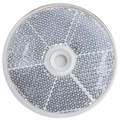 Obrázok produktu pre Okrúhla odrazka, priemer 60 mm, biely s otvorom