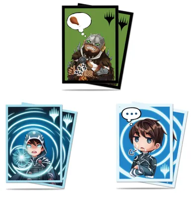 Produktbild von 100 Ultra Pro MtG Magic Sleeves - Chibi Collection (66x91mm)
