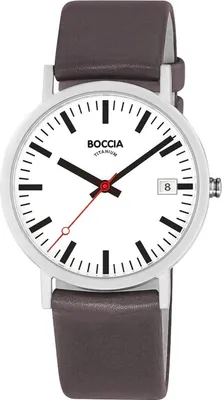 Produktbild von Boccia 3670-04 Herrenuhr Titan mit Datum Grau