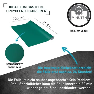 Produktbild von Klebefolie Unimatt zederngrün - 45x200cm