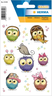 Zdjęcie produktu dla HERMA 15399, Wielobarwny, Bird pattern, 1 ark.