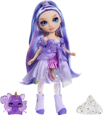 Image de Poupée arc-en-ciel High Fashion avec Slime - Violet