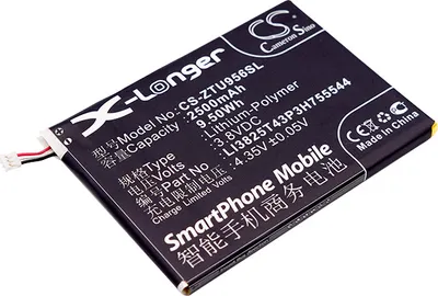 Produktbild von TECHTEK Akku Kompatibel mit [ZTE] U956 Ersetzt LI3825T43P3H755544