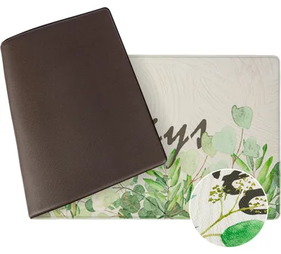 Produktbild von ANRO Anti-Ermüdungsmatte Botanica 50x150 cm – Stehmatte 1 cm geschäumt, rutschhemmend, abwischbar, für Fußbodenheizung geeignet