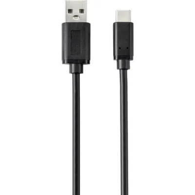 Productafbeelding van Renkforce USB-kabel, USB 2.0, USB-C® connector, USB-A connector, 2.00 meter, zwart, met antimicrobiële coating, modelnummer RF-4695144