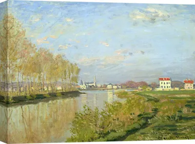 Produktbild von Kunstdruck auf Leinwand - Claude Monet, Die Seine bei Argenteuil – 70x50 cm