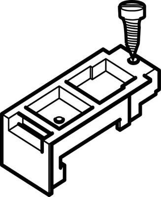 Image de Rail de support pour appareils à vis Espro - Rail de montage PC90N