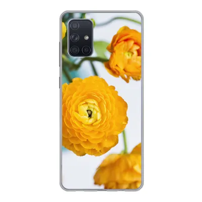 Produktbild von MuchoWow® Handyhülle Schutzhülle Hülle für Samsung Galaxy A51 Blumen - Draußen - Orange Silikon Softcase Handy Hülle - Schutzabdeckung
