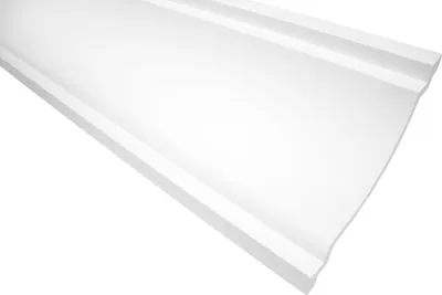 Produktbild von GRAND DECOR Stuckleisten Decke modern, PolyurethanHartschaum weiß - 2m Deckenleisten glatt Abschlussleiste Stuckprofil Dekorleisten (20 Meter P831)