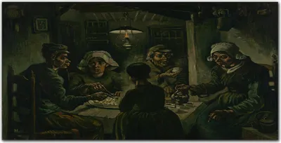 Produktbild von Coloray Bild aus Leinwand 120x60 Leinwand Dekoration - Van Gogh Kartoffel