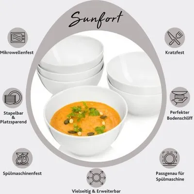 Produktbild von SÄNGER Suppenschalen Set Sunfort 6 teilig