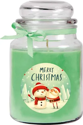 Obrázok produktu pre HS Candle "Vianočná" vonná sviečka v nádobe na cukrovinky - na výber z mnohých motívov, ideálna vianočná dekorácia na adventné obdobie