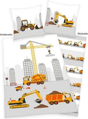 Immagine prodotto di Herding Renforcé biancheria da letto da cantiere copripiumino 135 x 200 cm federa 80 x 80 cm