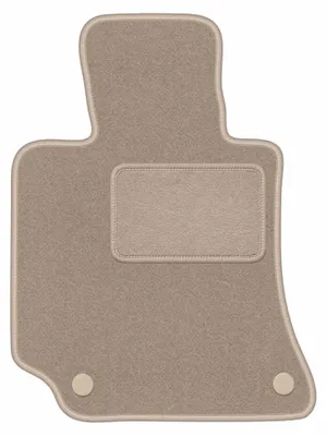 Produktbild von Fahrermatte Velours für Mercedes E W212 2009-2016 (Limousine/Kombi/Coupé) – 1-tlg, Beige, passgenau – Wielganizator LUX
