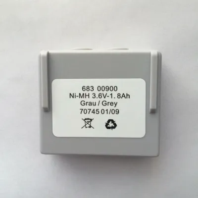 Image de Nouvelle batterie Ni-MH 3.6V 1800mAh 1.8AH 68300900 Pour télécommande HETRONIC Gris