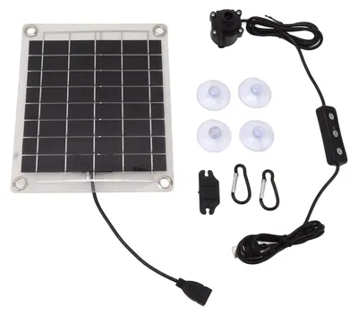 Solar-Wasserpumpen-Set 20W, Tauchpumpe, 800L/h, für Teich & Brunnen