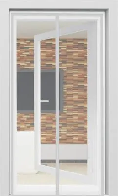 Produktbild von Insektenschutz home protect Premium Türvorhang mit Magnetverschluss ohne Bohren anthrazit 100x220 cm