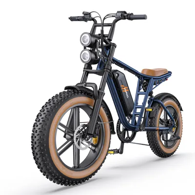 Produktbild von HillMiles E-Bike MTB s jednou batériou/2 batérie, 832/1664Wh batéria do 130km/260km, 20 * 4,0 palcové pneumatiky, 7 rýchlostí, 250W motor max. 25km/h, MileZoom1