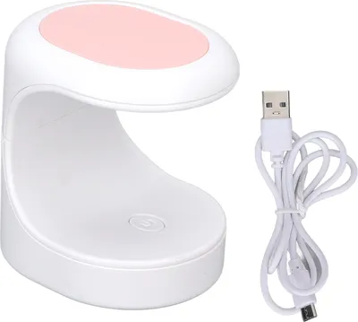 Immagine prodotto di mini lampada UV LED per unghie da 16 W, portatile, asciugatrice di gel ad asciugatura rapida per unghie singole, rosa