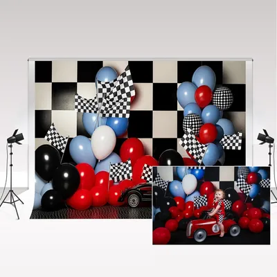 Produktbild von Omgoods – Fotohintergrund für Geburtstagsfeiern, 2,2 x 1,5 m