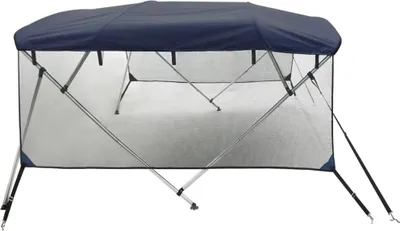 Obrázek produktu pro vidaXL 4-Bow Bimini-Top se síťovanými bočními panely 243x(170-182)x137 cm