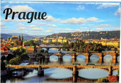 Produktbild von GiftyCity Magnet Prag Brücken
